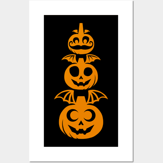 Vampire Pumpkin Trio Wall Art by OdinUnger